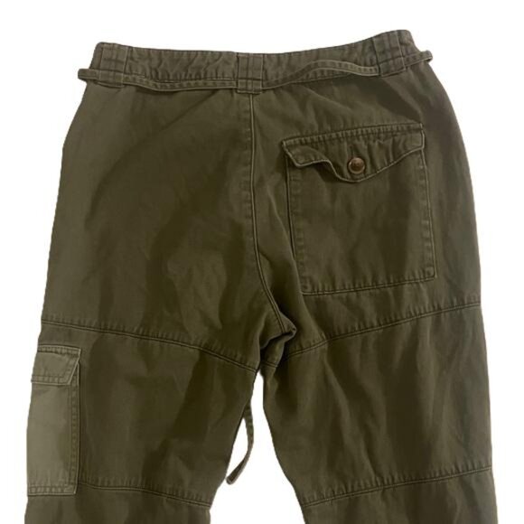 Forever 21 Green Color Block Cargo Pants Snap Button Bottoms Womans, 28x24 - Picture 5 of 8